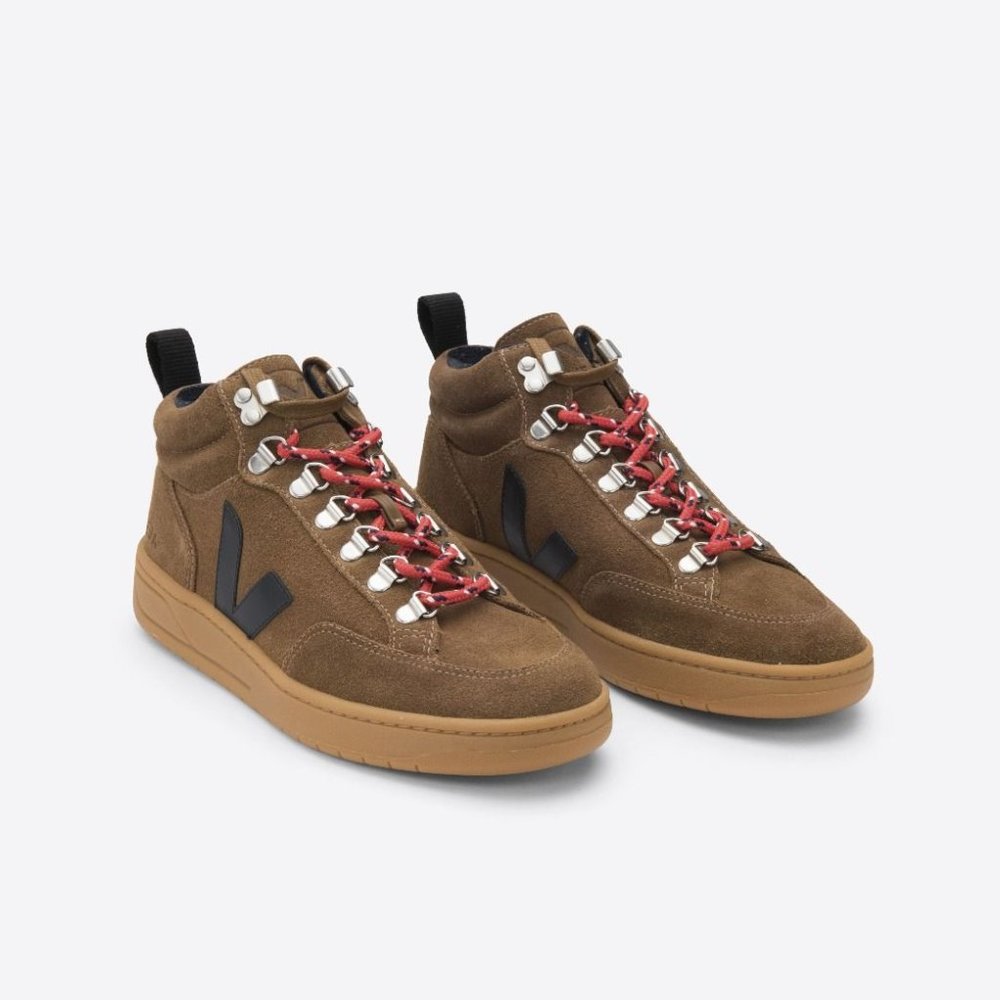 Veja Roraima Suede Sneakers in Brown Black Natural - Picture 2 of 4